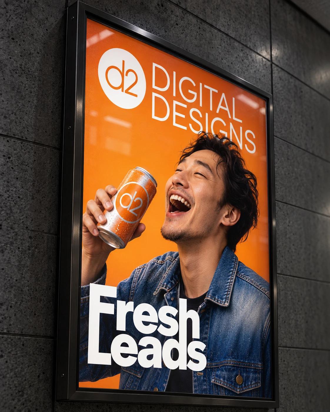 d2 Digital Designs: fresh leads / street poster.