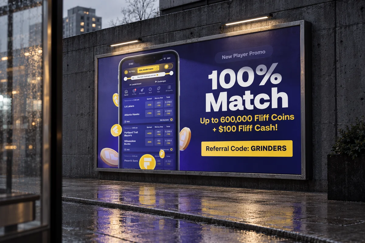 The outdoor campaign for Fliff.