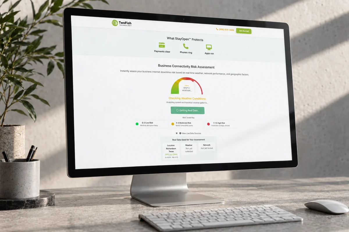 The system / digital application for Two Fish Technology.