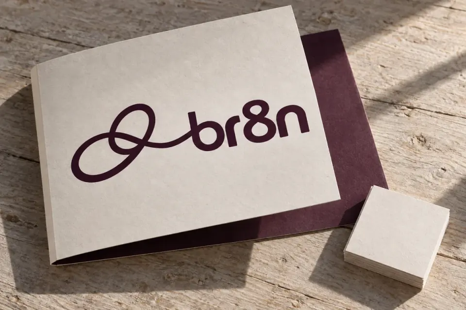 Plum paper folio for br8n.