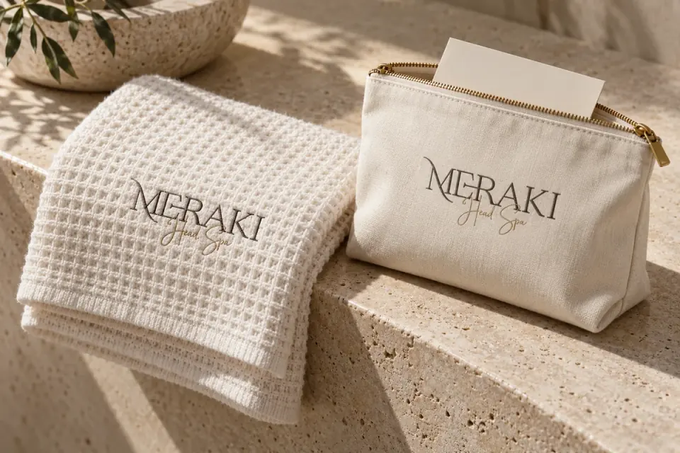 Spa linen and treatment kit for Meraki.