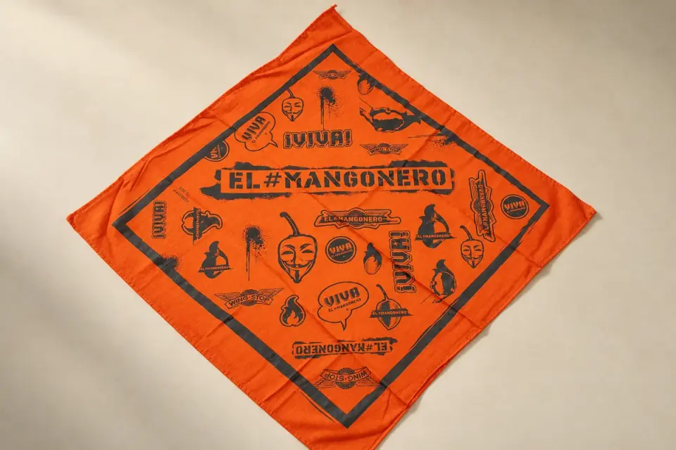 Mangonero activist bandana for Wingstop.
